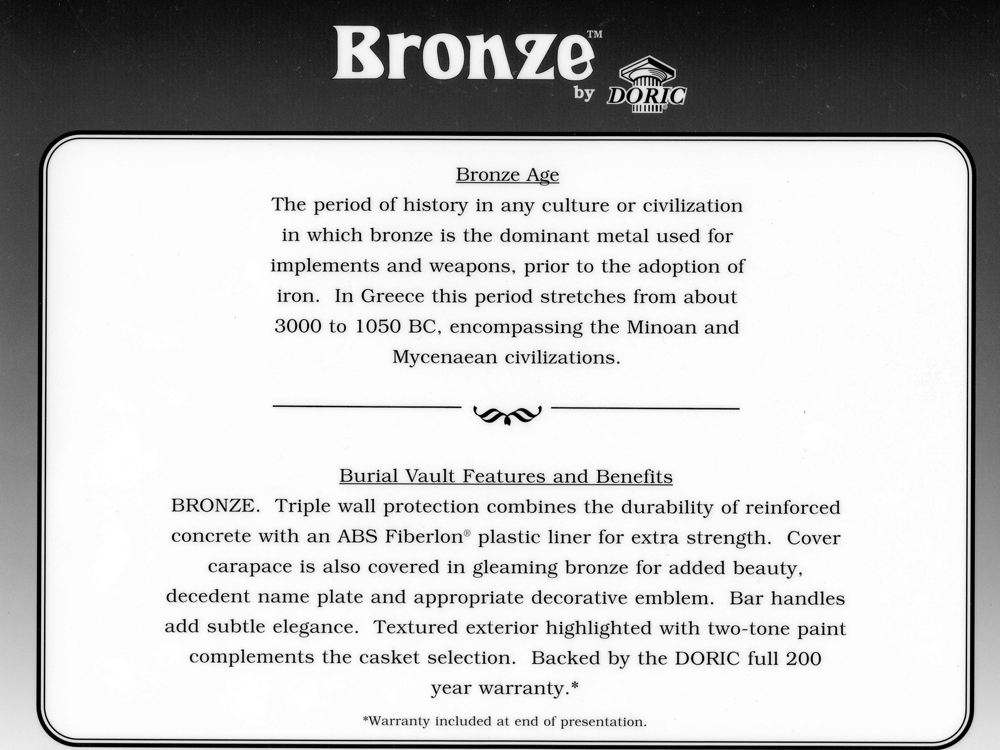 Bronze Info