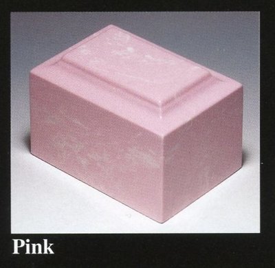  Classic Cultured Marble Urn - Pink